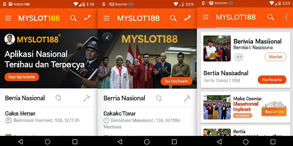 Tampilan antarmuka MYSLOT188 yang modern dan fungsional untuk berita nasional.