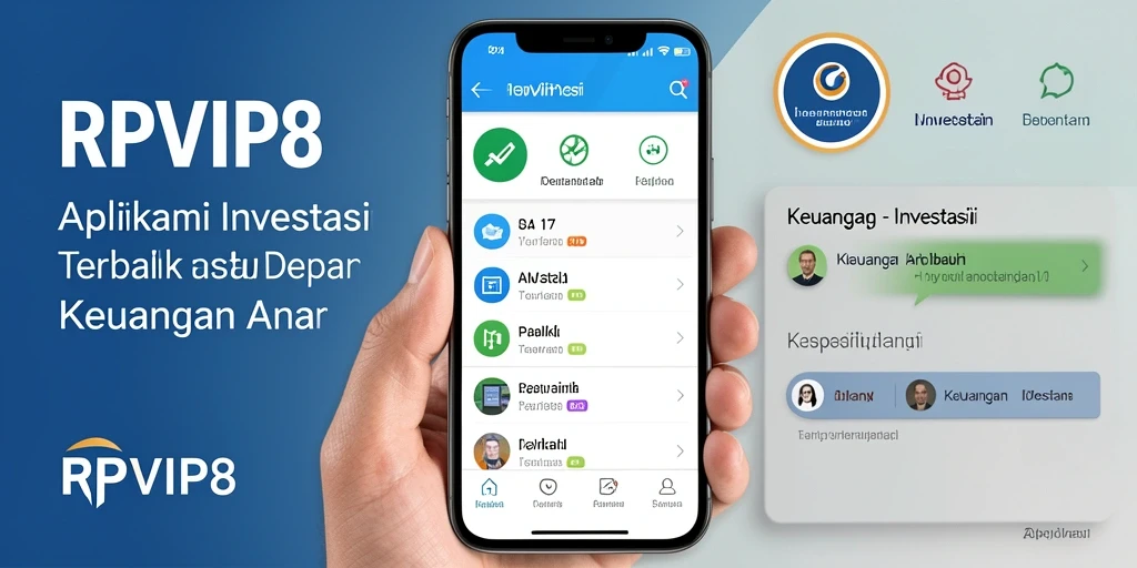 Tampilan antarmuka RPVIP8 yang modern dan fungsional untuk investasi.