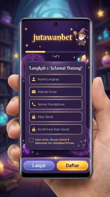 Tampilan halaman daftar jutawanbet